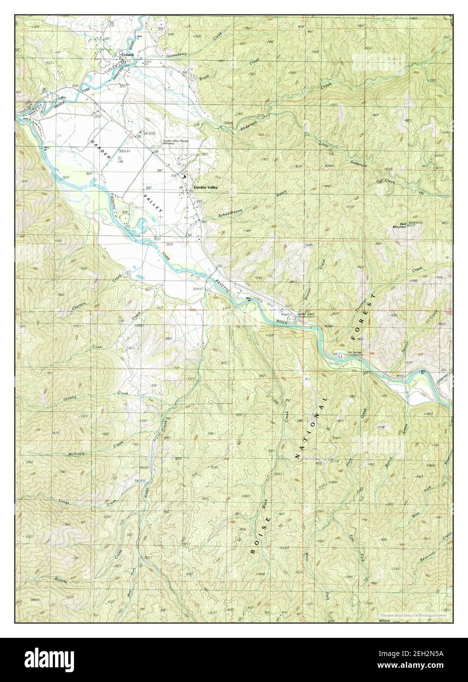 Garden Valley Idaho Map Garden Valley, Idaho, Map 1988, 1:24000, United States Of America By  Timeless Maps, Data U.s. Geological Survey Stock Photo - Alamy
