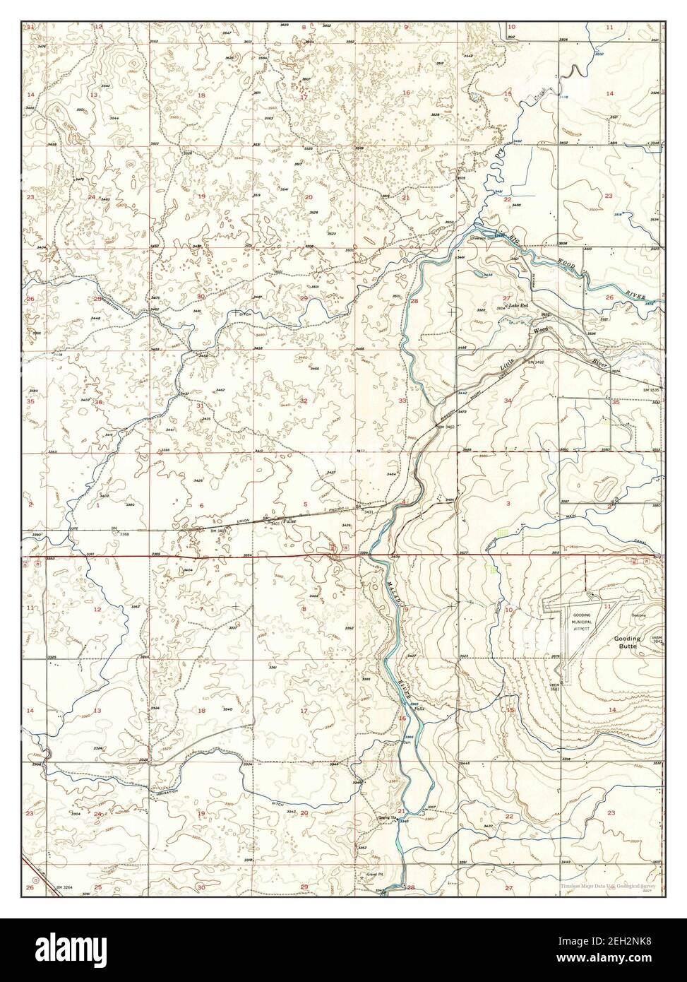 Map of gooding idaho hires stock photography and images Alamy