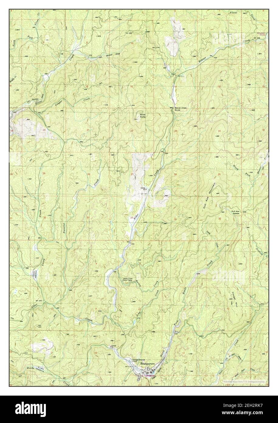 Headquarters, Idaho, map 1981, 1:24000, United States of America by Timeless Maps, data U.S. Geological Survey Stock Photo