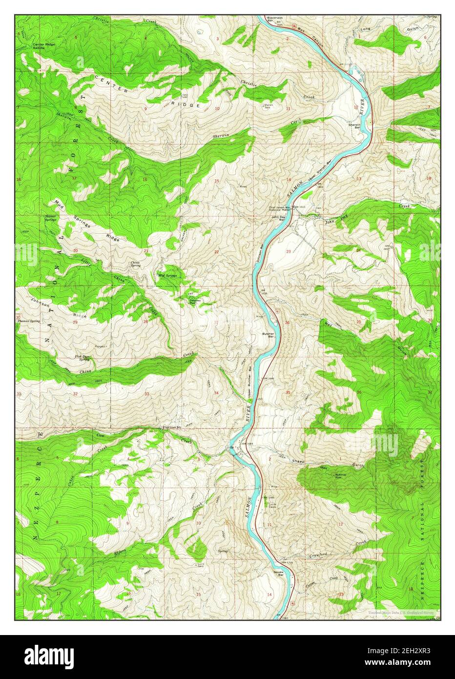 Lucile, Idaho, map 1963, 124000, United States of America by Timeless
