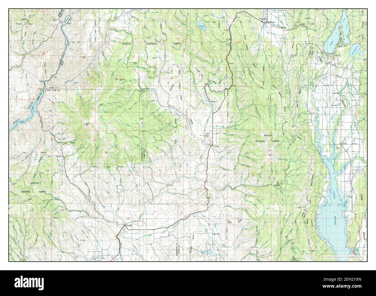 McCall, Idaho, map 1980, 1100000, United States of America by Timeless Maps, data U.S