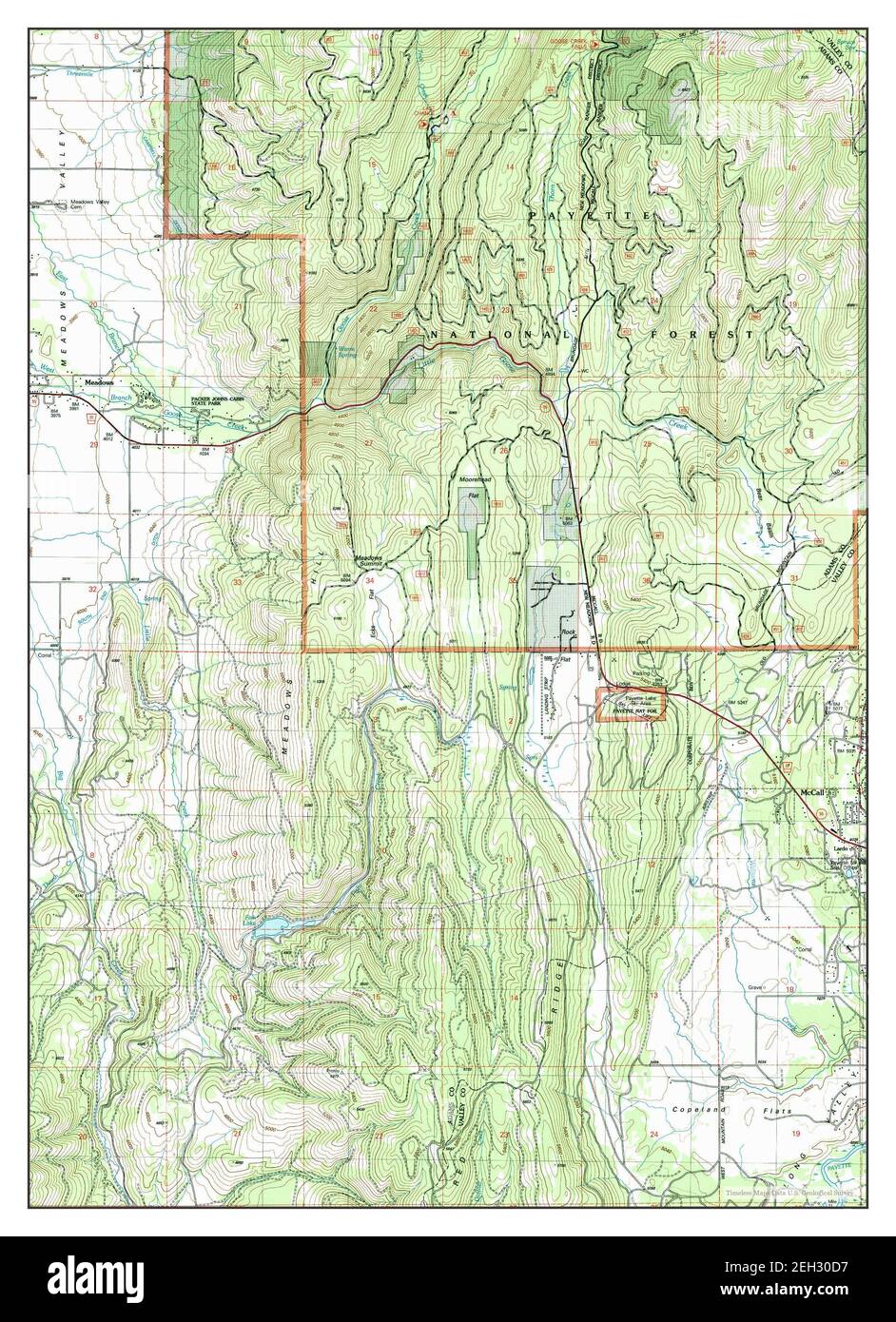 Meadows, Idaho, map 2004, 124000, United States of America by Timeless