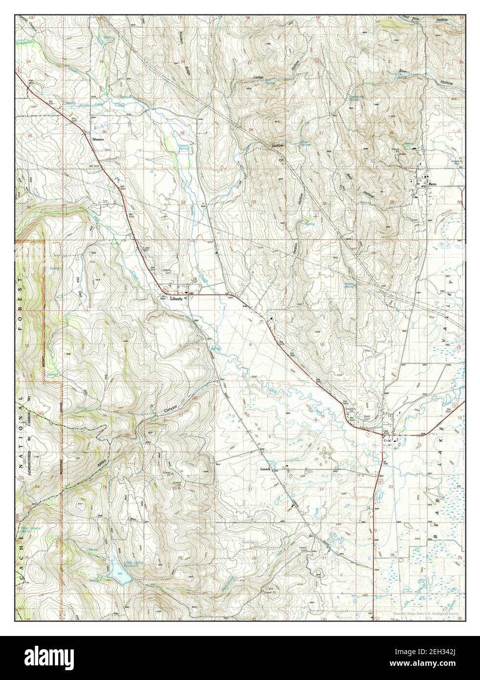Ovid, Idaho, map 2005, 1:24000, United States of America by Timeless Maps, data U.S. Geological Survey Stock Photo