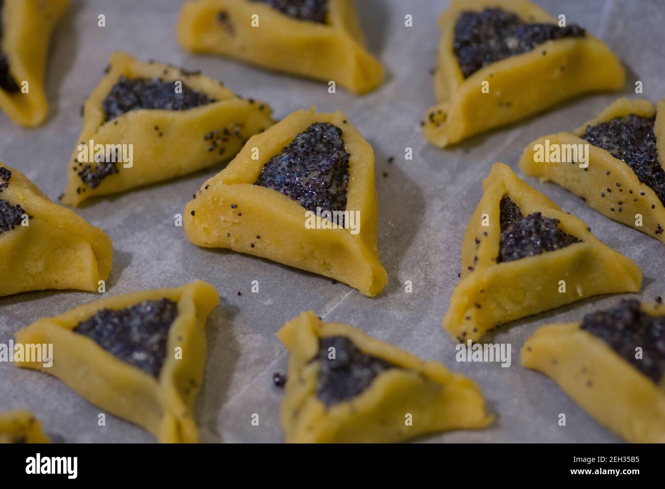 Triangular pastry pocket hi-res stock photography and images - Alamy