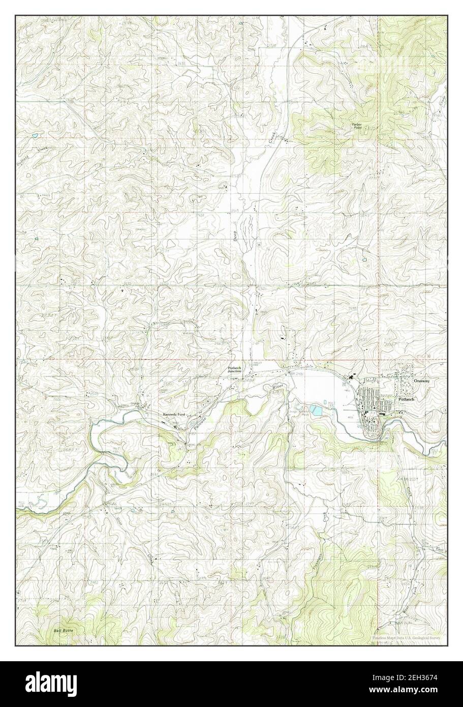 Map of potlatch hires stock photography and images Alamy