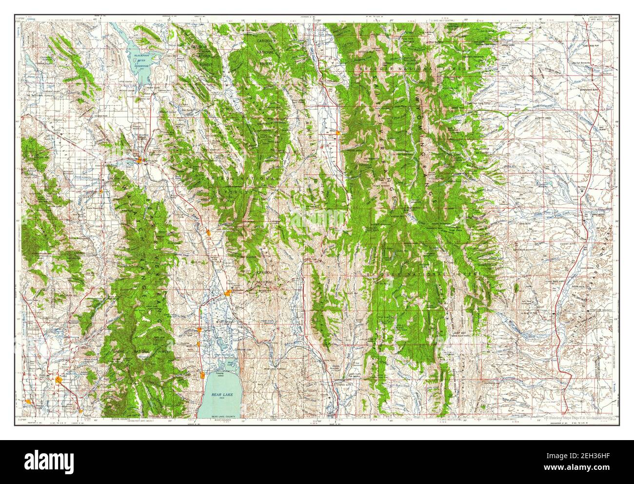 Preston, Idaho, map 1958, 1250000, United States of America by