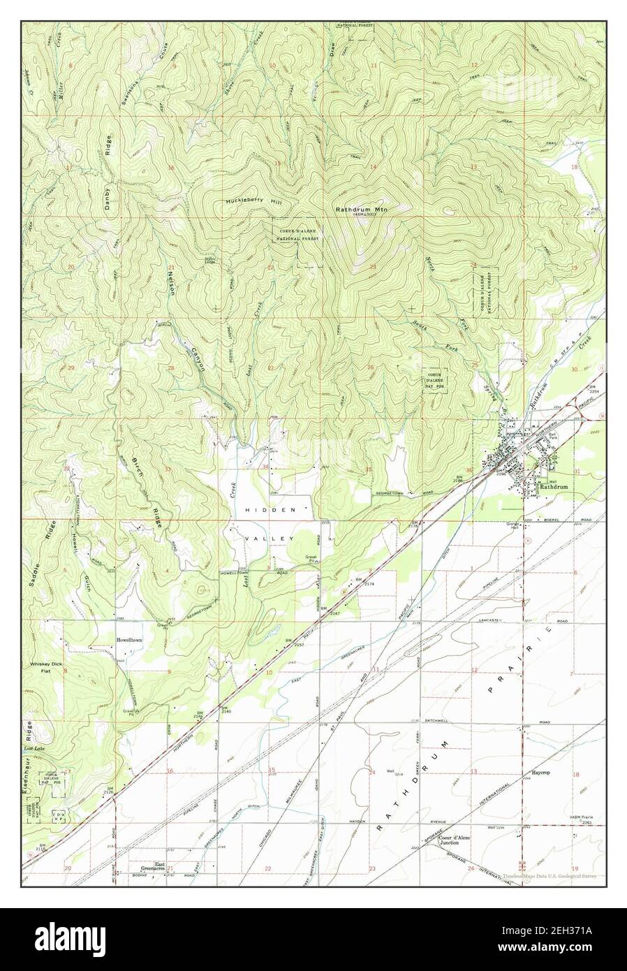 Map of rathdrum hires stock photography and images Alamy