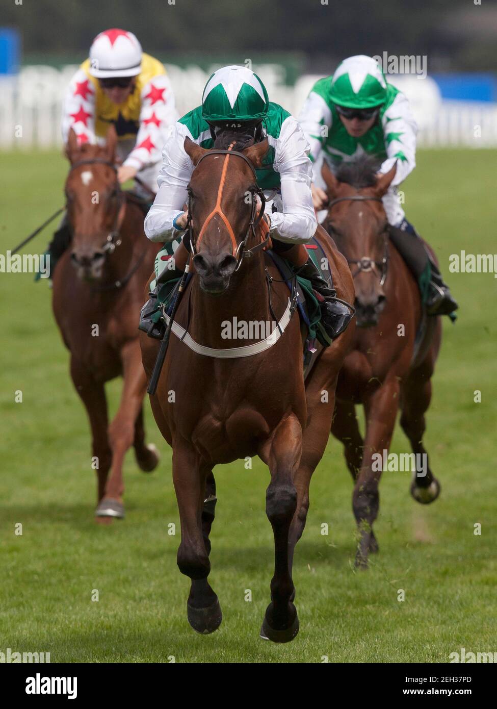 Horse Racing - Ascot - Ascot Racecourse - 28/7/12   Maureen ridden by Richard Hughes leads the field home to win the 15.25, The Princess Margaret Juddmonte Stakes Race  Mandatory Credit: Action Images / Julian Herbert  Livepic Stock Photo