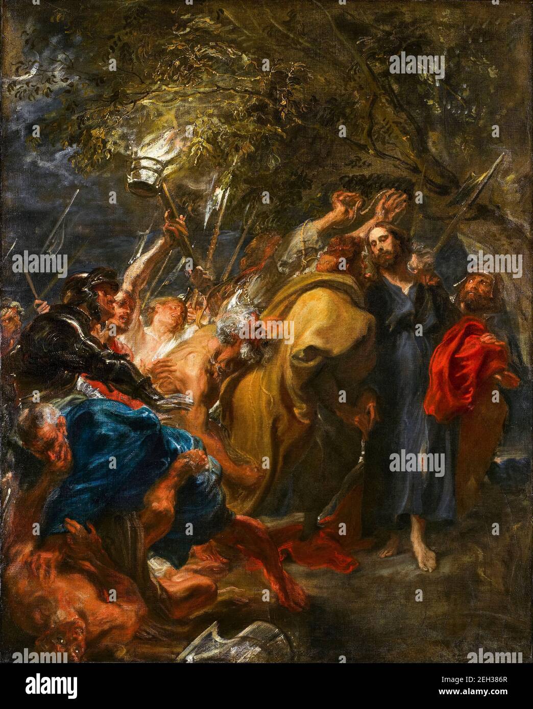 The Betrayal of Christ, painting by Sir Anthony van Dyck, 1618-1620 Stock Photo