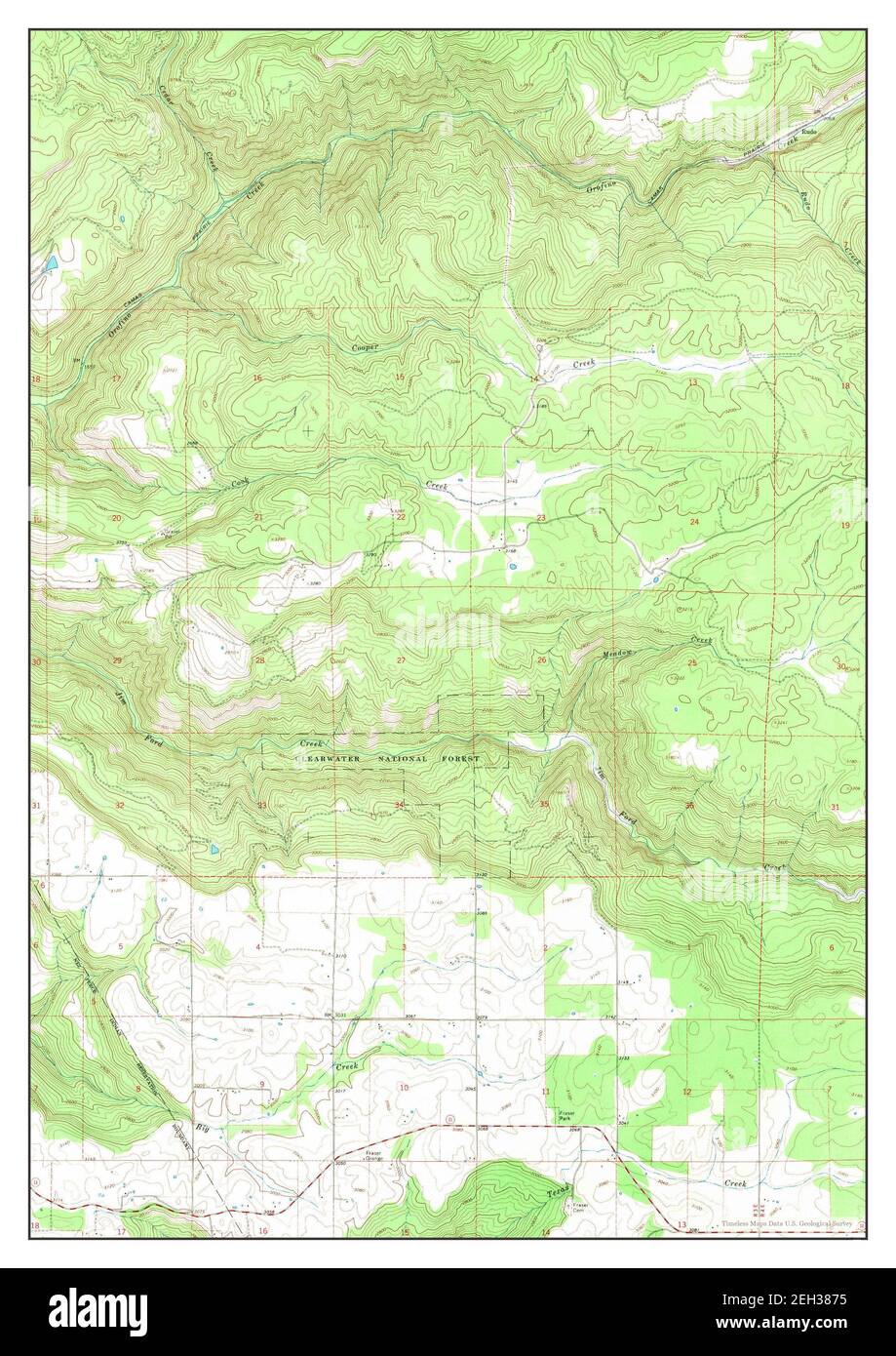 Rudo, Idaho, map 1967, 1:24000, United States of America by Timeless Maps, data U.S. Geological Survey Stock Photo