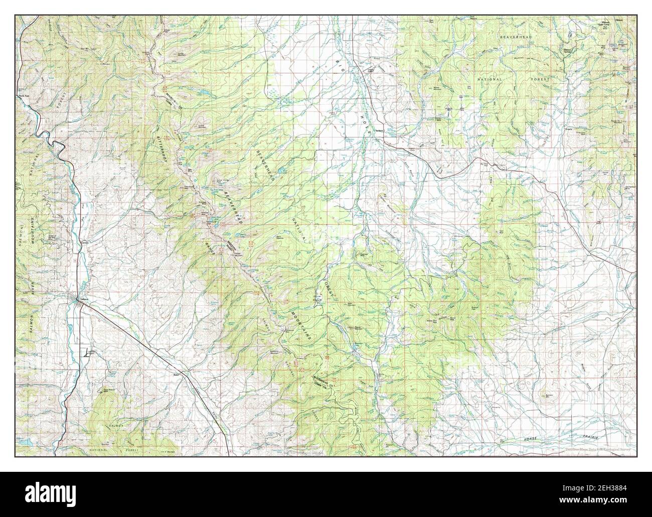Salmon, Idaho, map 1981, 1100000, United States of America by Timeless