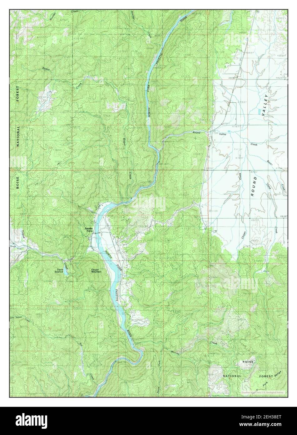 Smiths Ferry, Idaho, map 1985, 1:24000, United States of America by ...