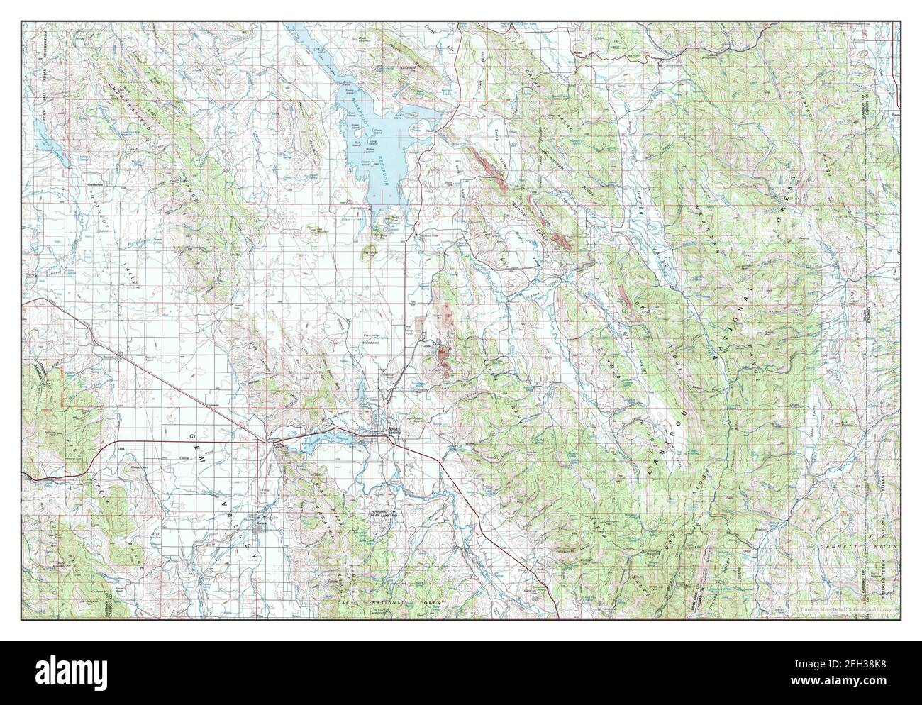 Soda Springs, Idaho, map 1982, 1100000, United States of America by