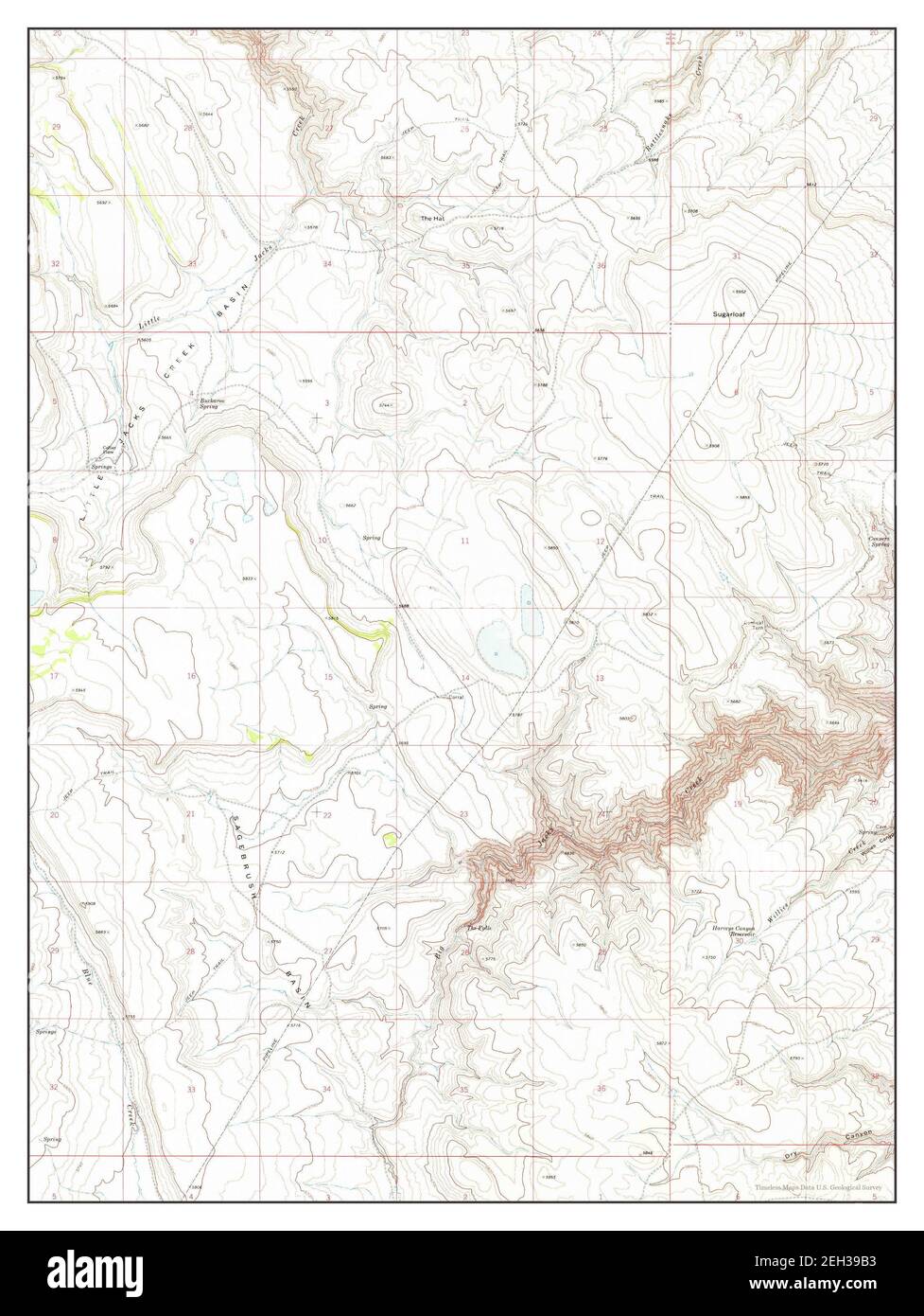 Sugarloaf, Idaho, map 1972, 1:24000, United States of America by Timeless Maps, data U.S. Geological Survey Stock Photo