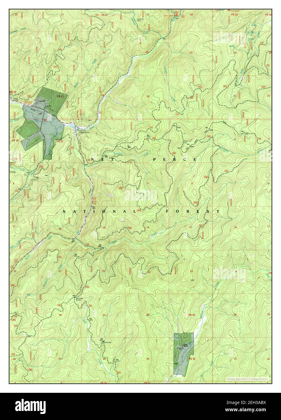 Trapper Creek, Idaho, map 1995, 124000, United States of America by Timeless Maps, data U.S