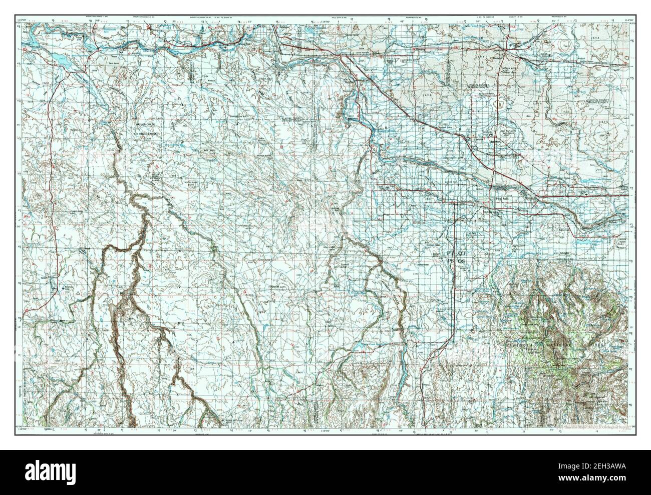 Twin Falls, Idaho, map 1955, 1250000, United States of America by