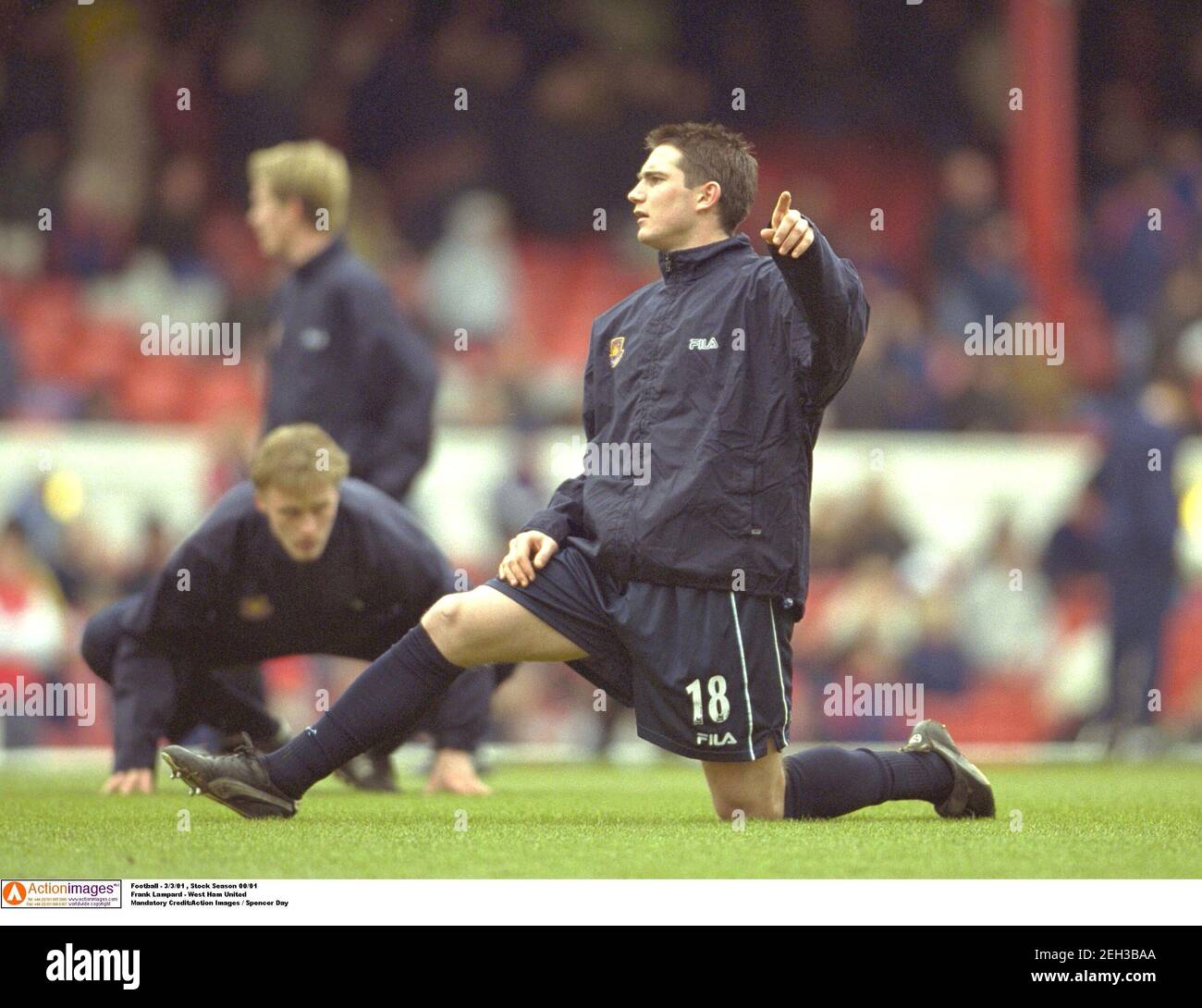 Football 3 3 01 Stock Season 00 01 Frank Lampard West Ham United Mandatory Credit Action Images Spencer Day Stock Photo Alamy