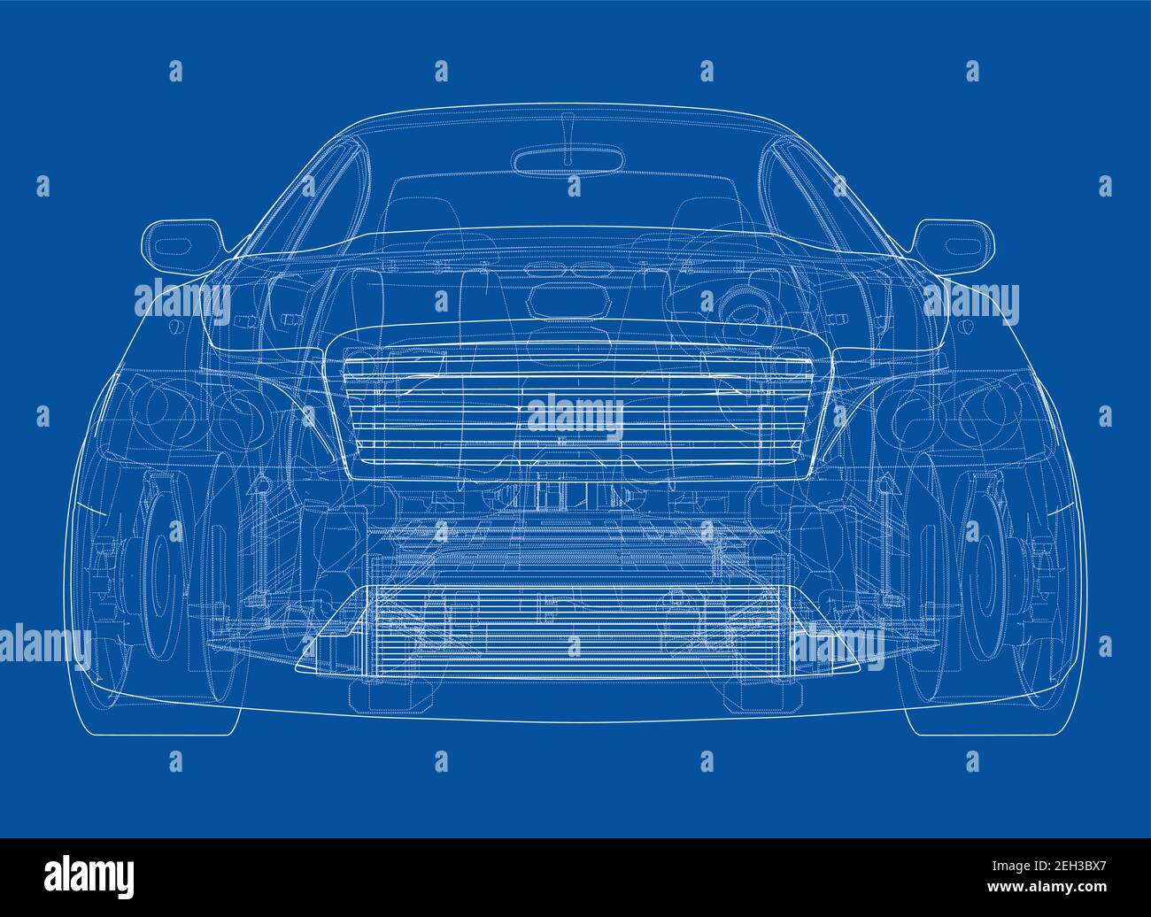 3d rendering modern suspension Stock Vector Images - Alamy