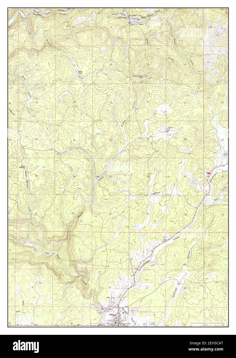 Weippe North, Idaho, map 1966, 124000, United States of America by