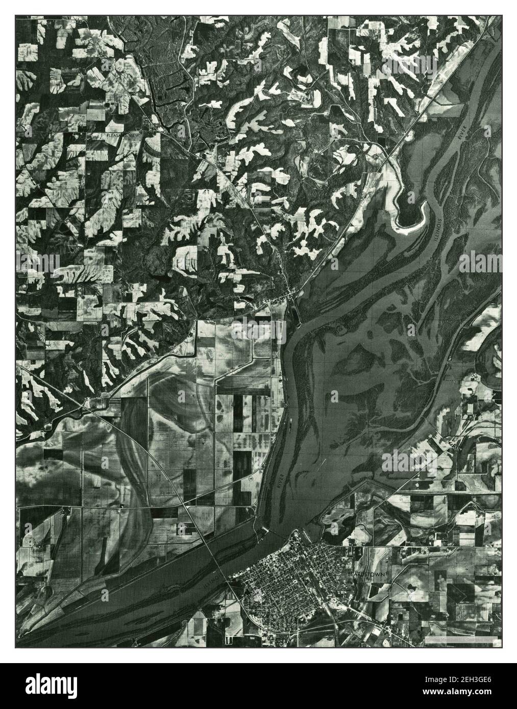 Beardstown SW, Illinois, map 1975, 124000, United States of America by