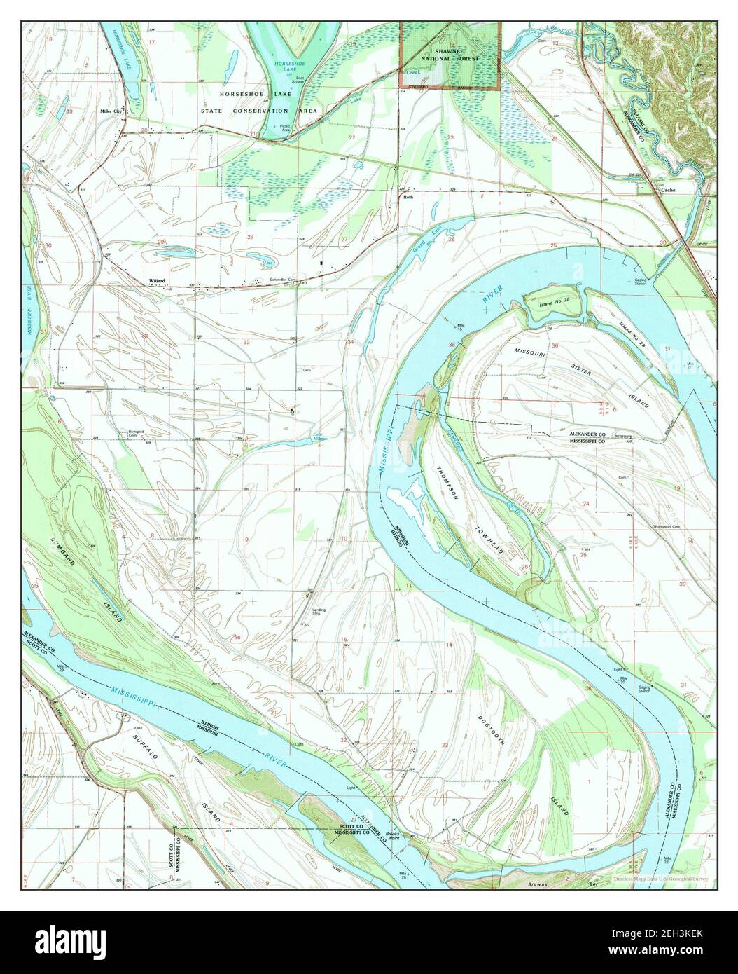 Cache, Illinois, map 1993, 1:24000, United States of America by ...