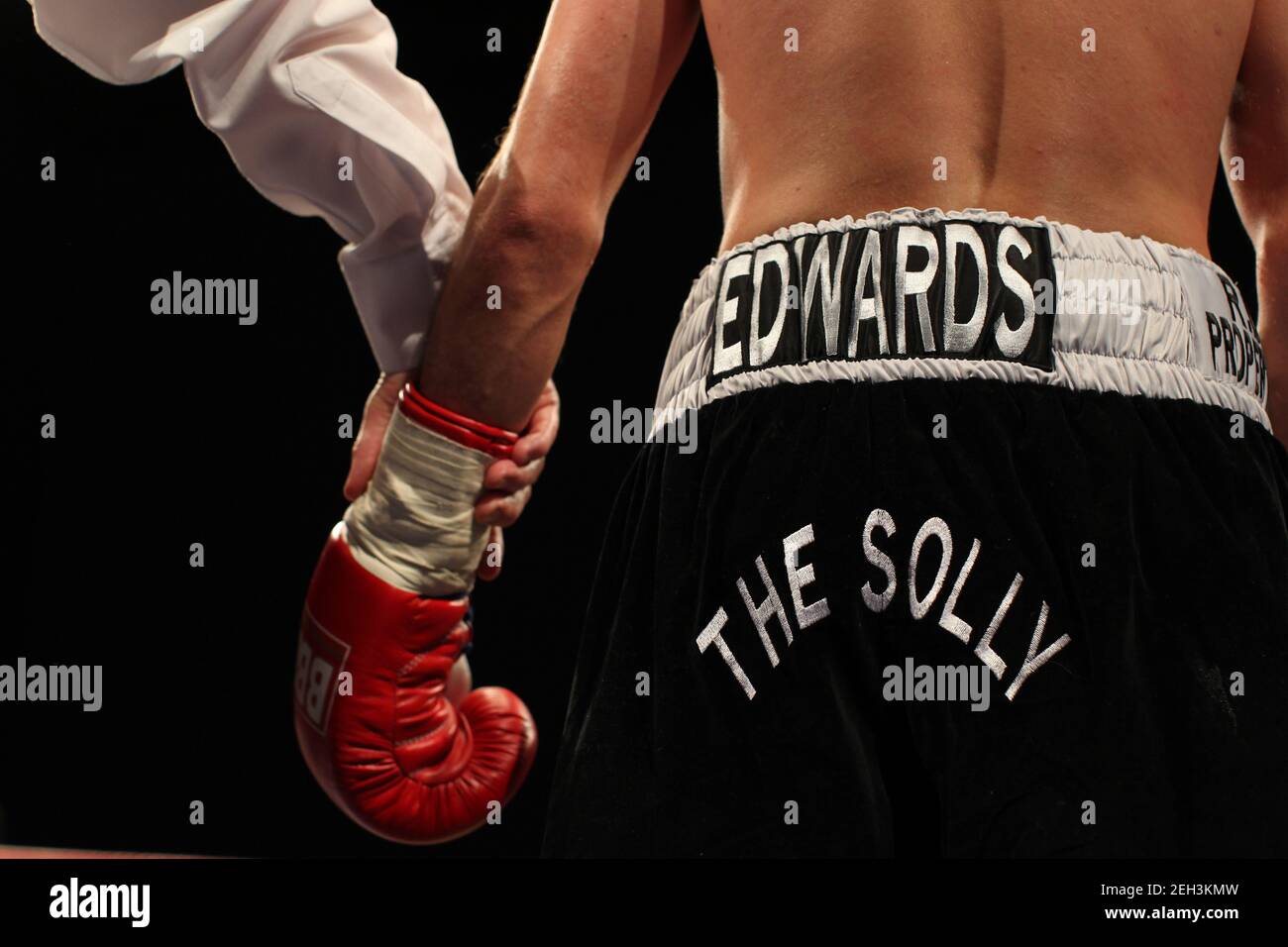 Boxing - Paul Edwards v Stefan Slavchev - Flyweight - Hillsborough Leisure  Centre - 3/3/12 Paul Edwards Mandatory Credit: Action Images / John Clifton  Stock Photo - Alamy