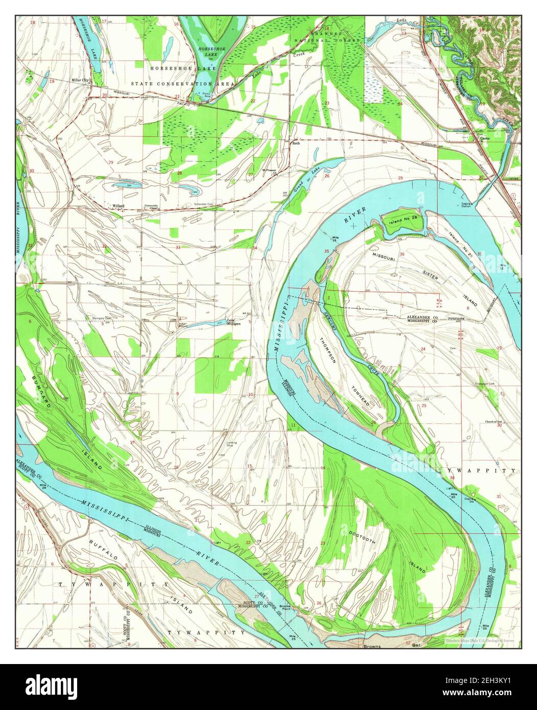 Cache, Illinois, map 1967, 1:24000, United States of America by ...