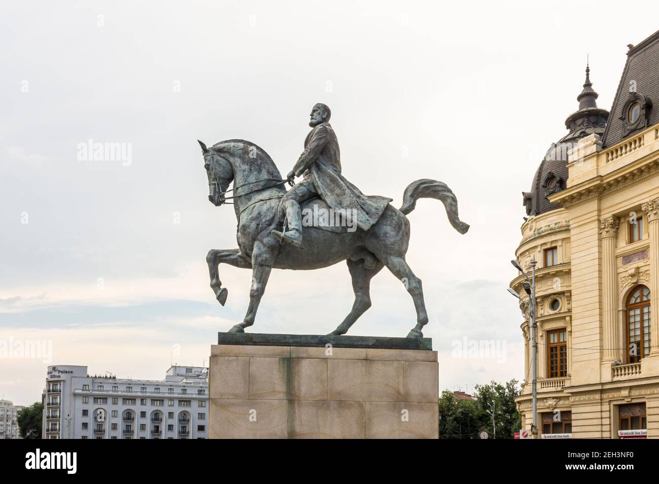 King carol i equestrian statue hi-res stock photography and images - Alamy