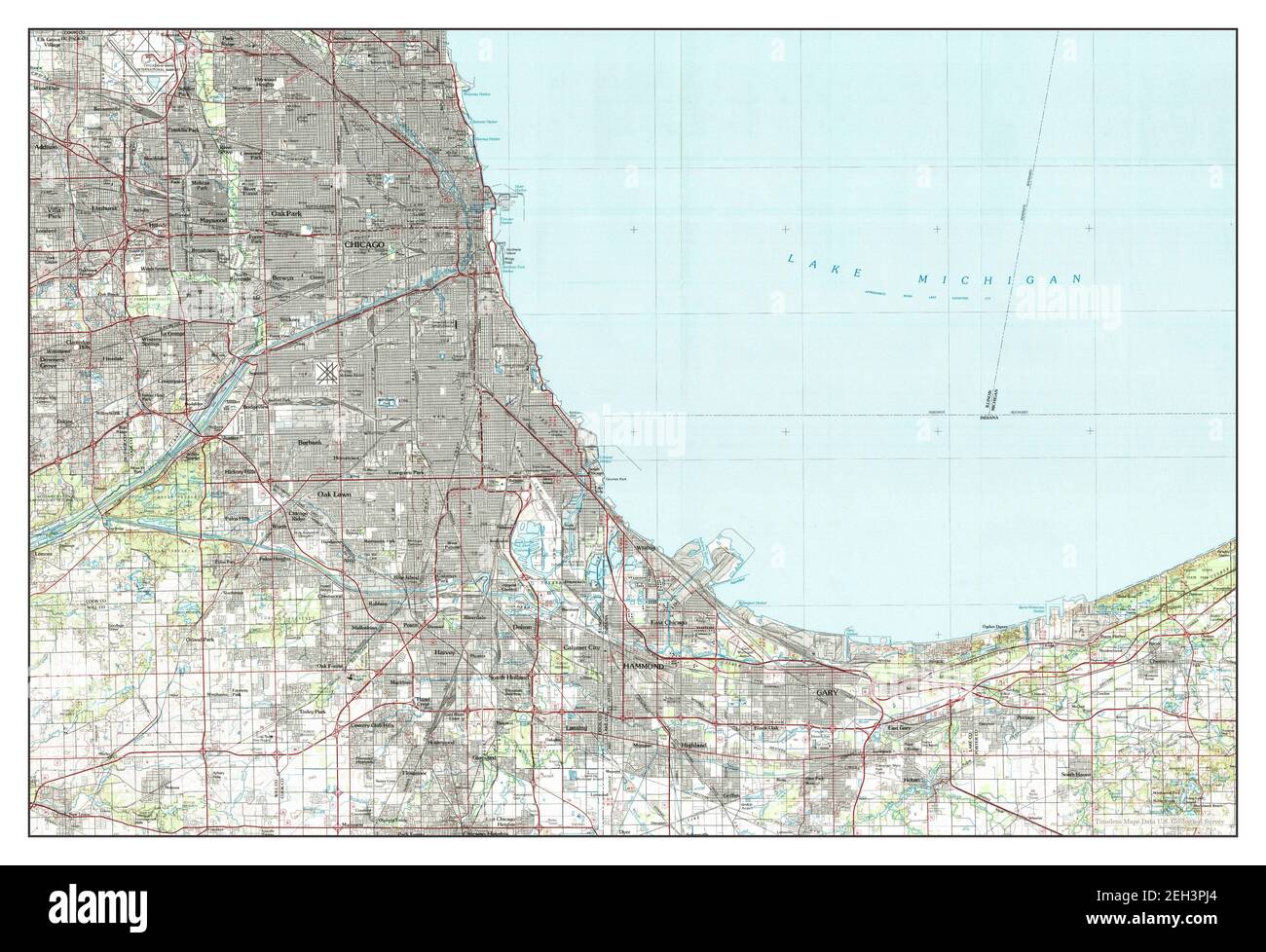 Chicago Illinois map 1980 1 100000 - Chicago Illinois Map 1980 1100000 United States Of America By Timeless Maps Data Us Geological Survey 2EH3PJ4