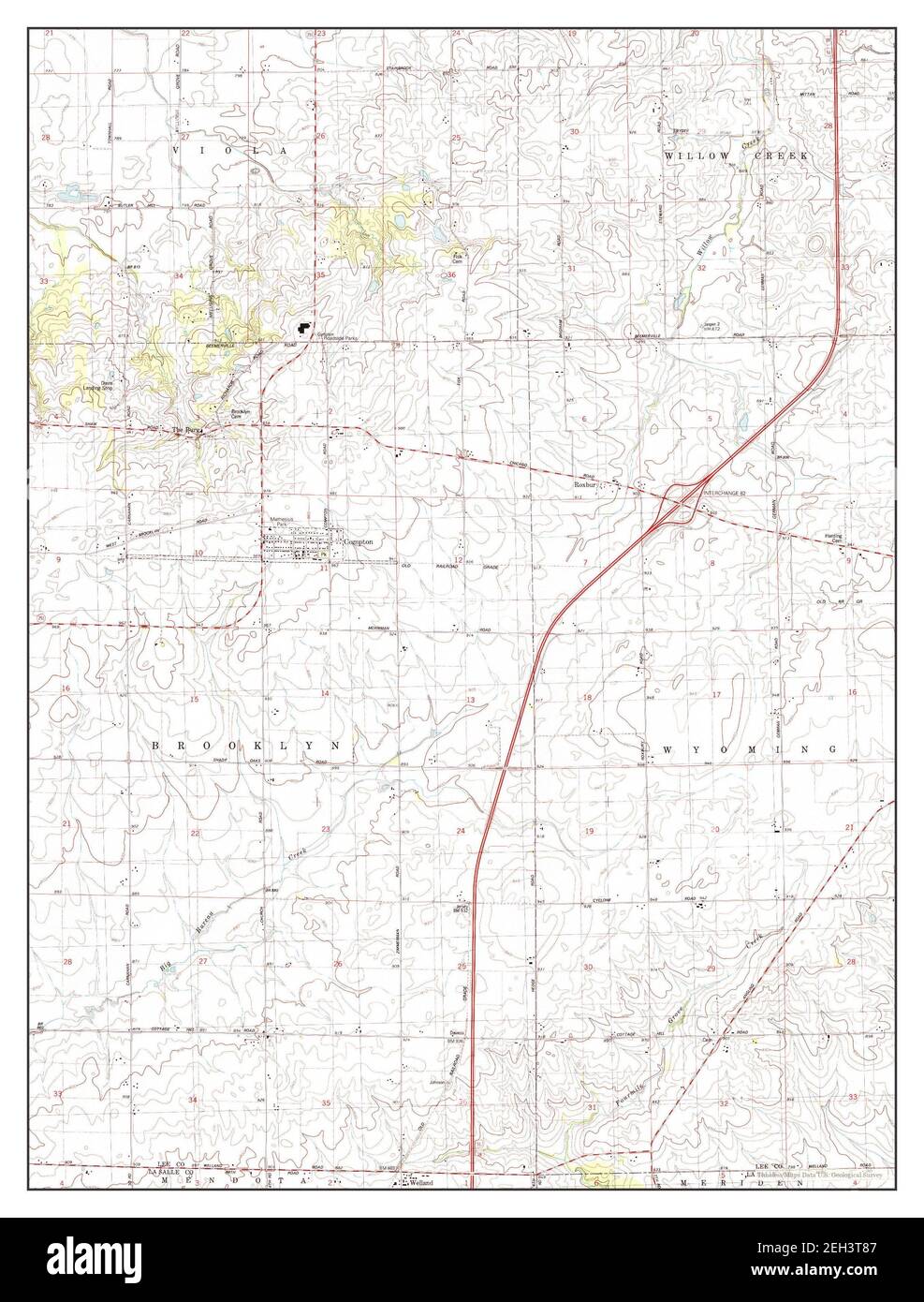 Compton, Illinois, map 1993, 124000, United States of America by Timeless Maps, data U.S