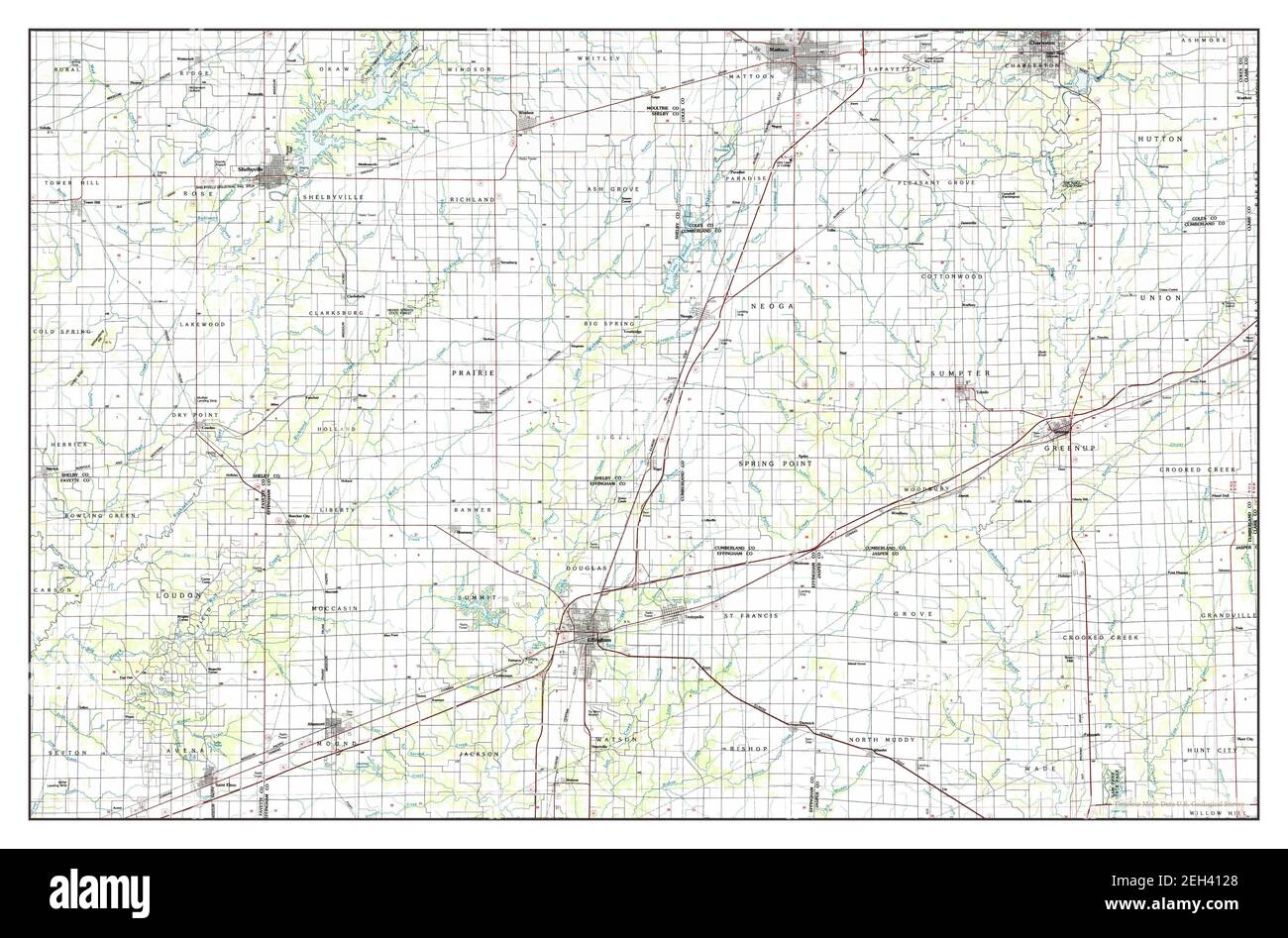 Map of effingham hires stock photography and images Alamy