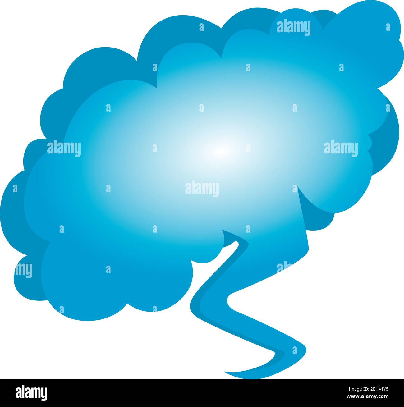 Cloud bubble icon. Isometric illustration of cloud bubble vector icon for web Stock Vector