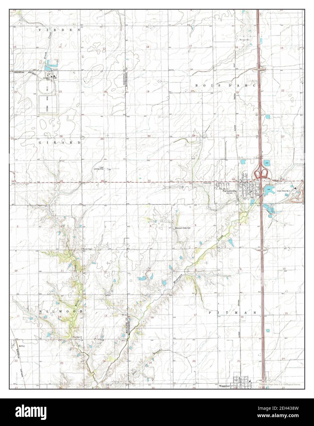 Map of farmersville Cut Out Stock Images & Pictures Alamy