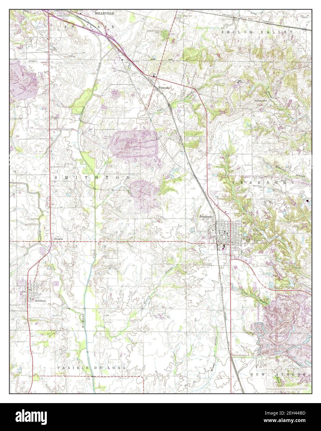 Map of freeburg hires stock photography and images Alamy