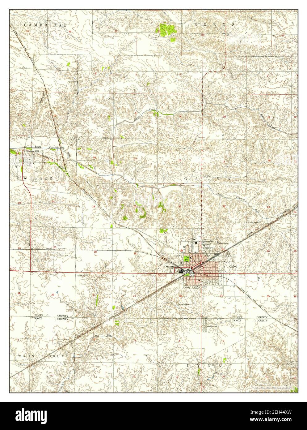 Map of galva hires stock photography and images Alamy