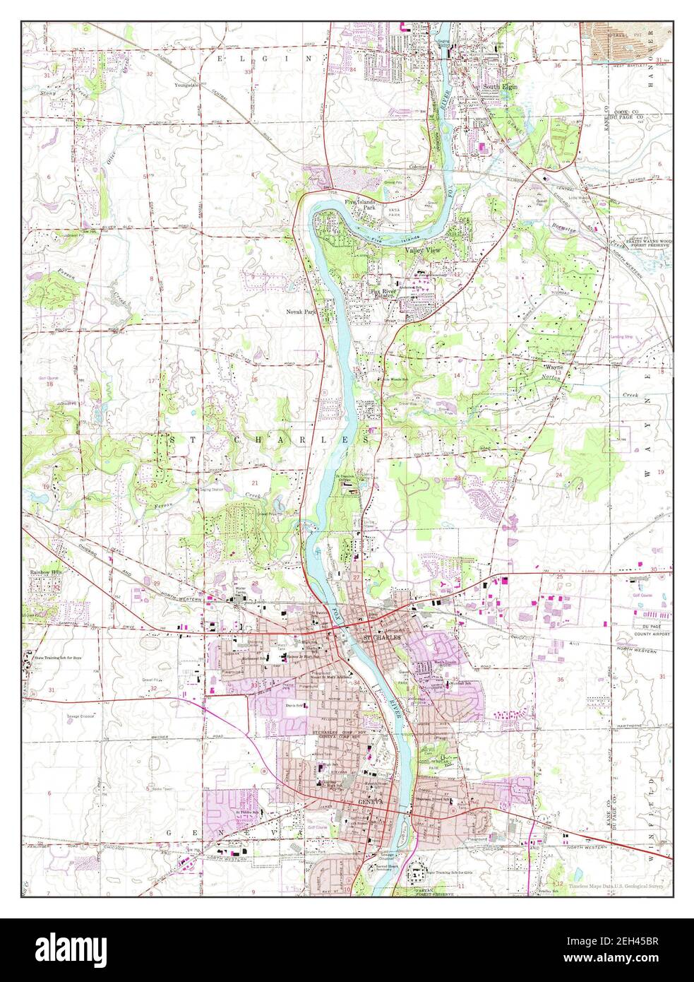 Geneva street map hires stock photography and images Alamy