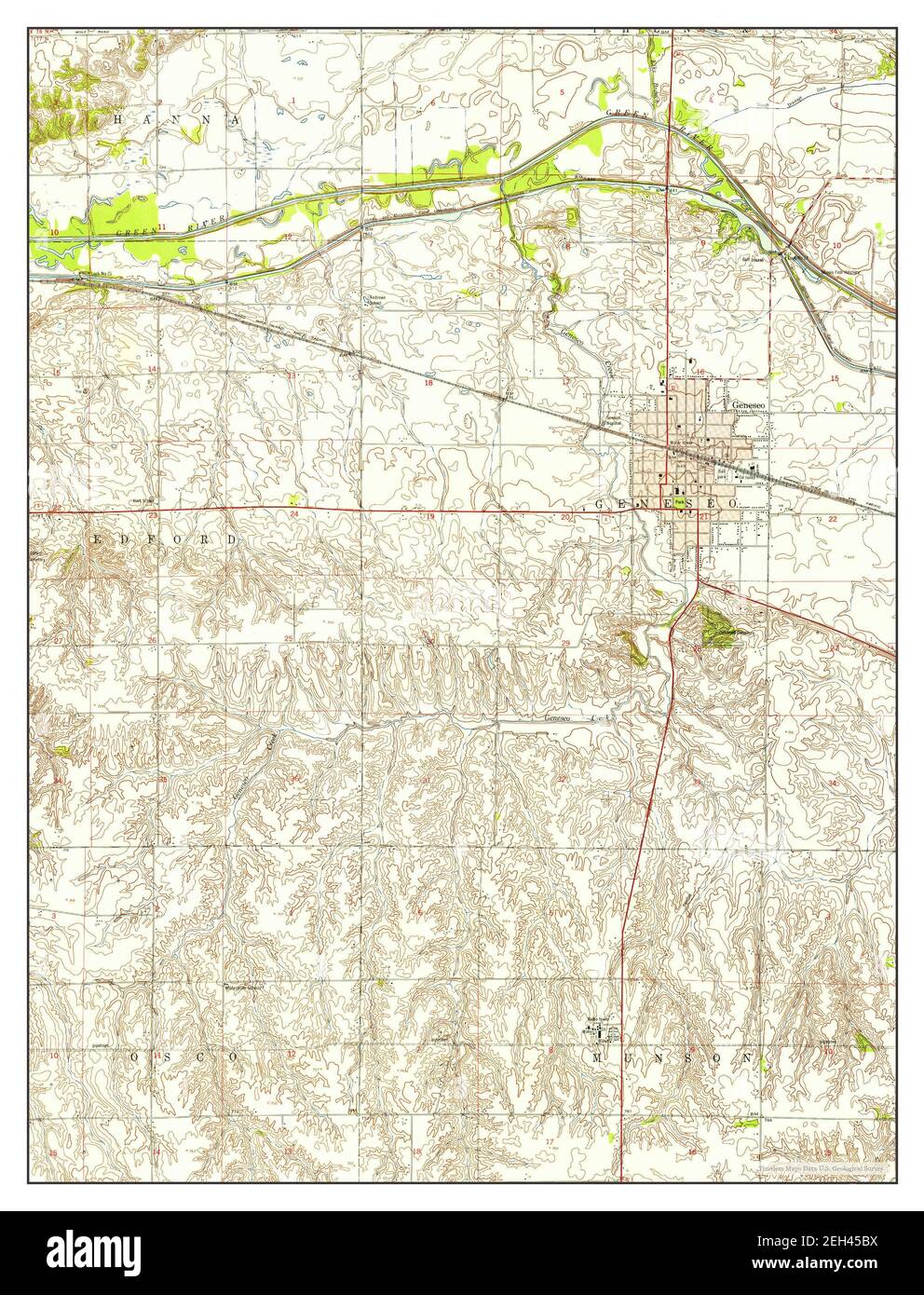 Geneseo illinois map Cut Out Stock Images & Pictures Alamy