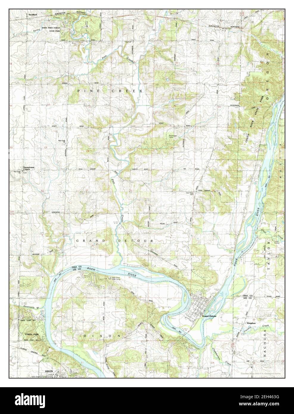 Grand Detour Illinois Map Grand Detour Illinois High Resolution Stock Photography And Images - Alamy