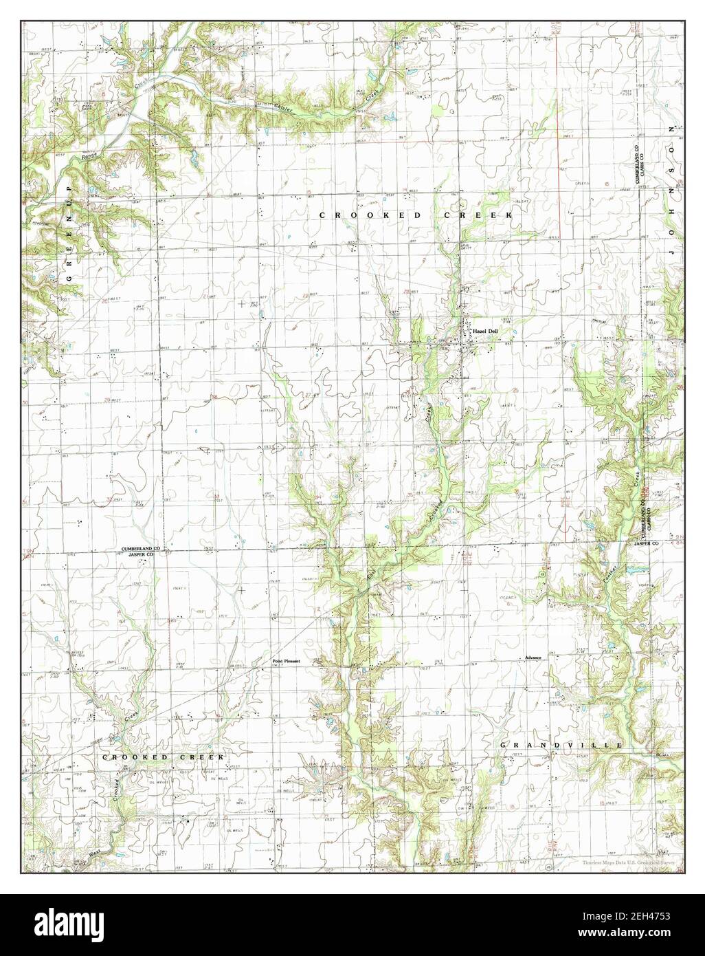 Hazel Dell, Illinois, map 1985, 124000, United States of America by