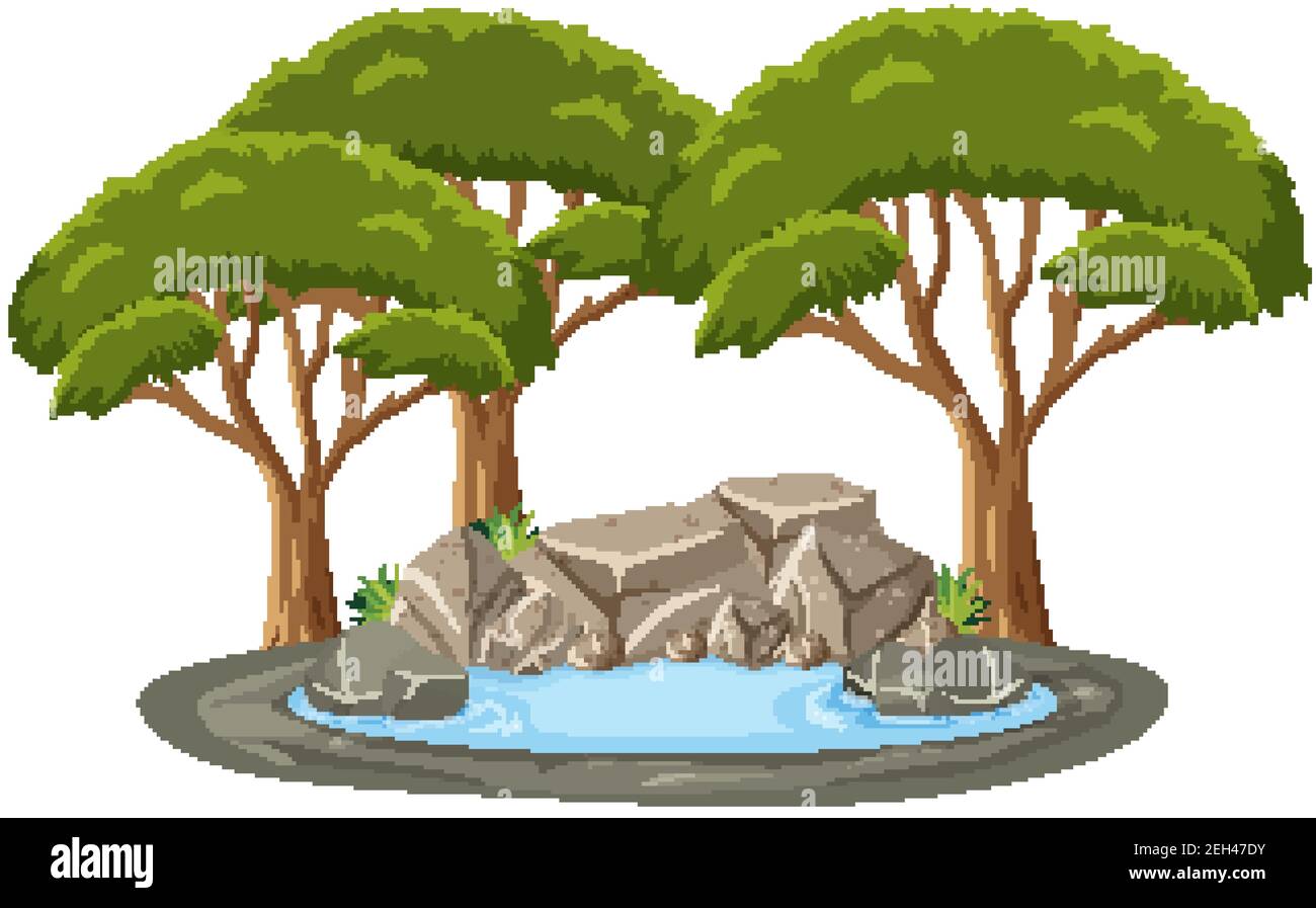 Isolated tree on white background illustration Stock Vector Image & Art ...