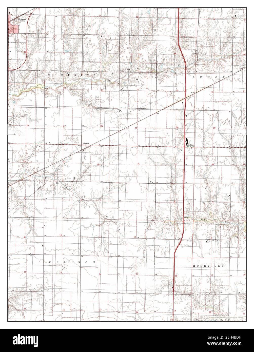 Map of kirkwood hires stock photography and images Alamy
