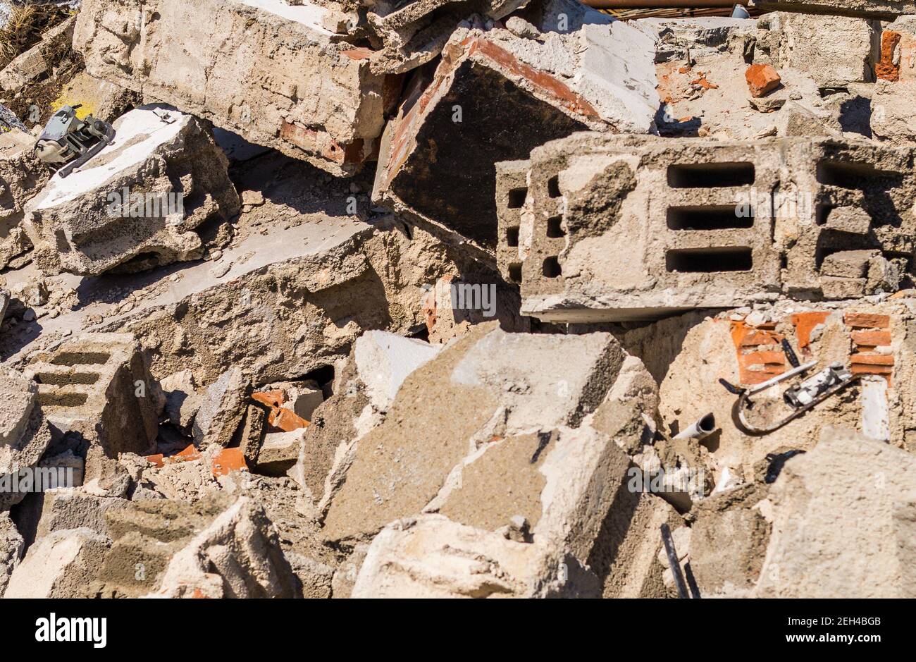 A bunch of old bricks Stock Photo