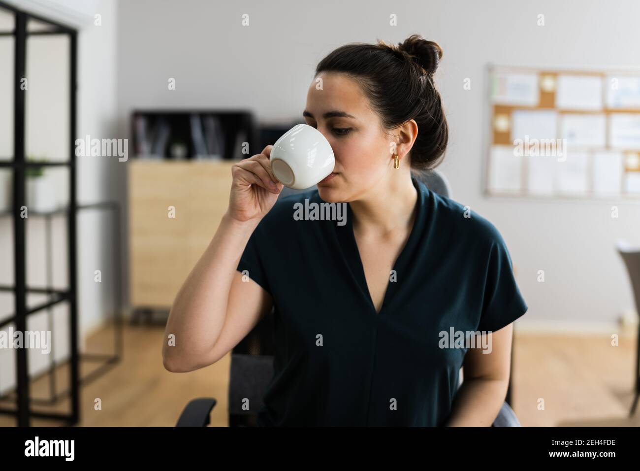 Virtual Coffee Break Online Video Conference Call Stock Photo Alamy