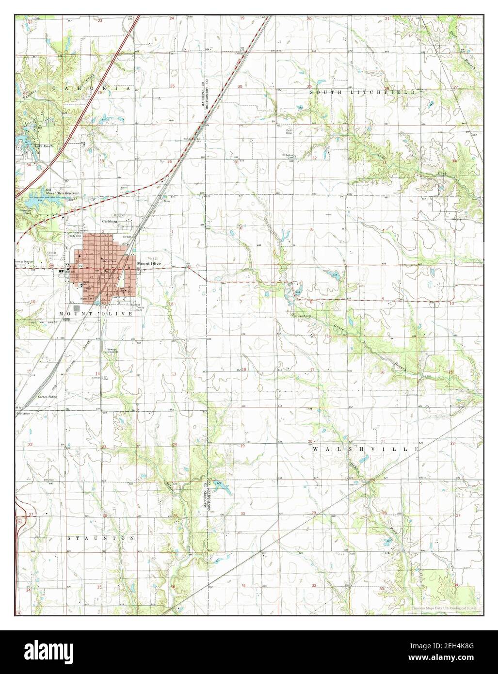 Map of mount olive hires stock photography and images Alamy