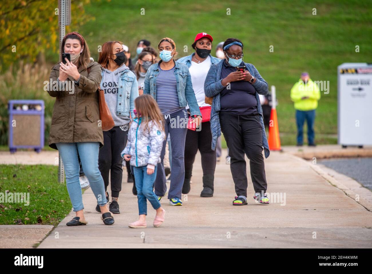Election day 2020 at polling places in Maryland Stock Photo Alamy