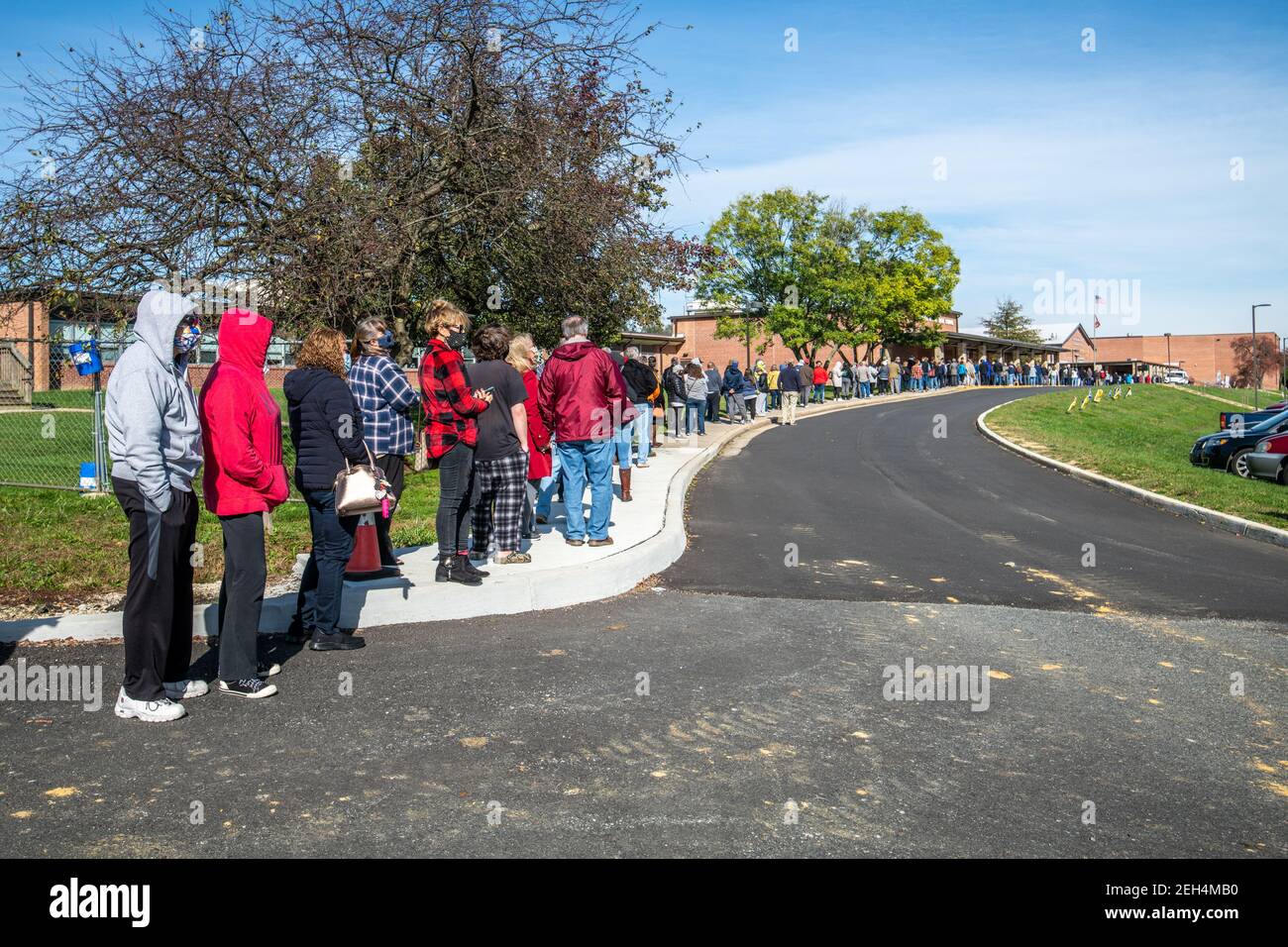 Election day 2020 at polling places in Maryland Stock Photo Alamy