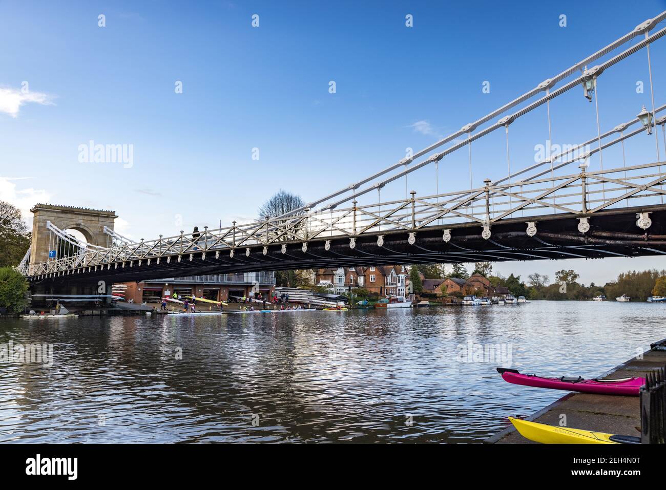 Marlow Suspension Bridge, England Stock Photo Alamy