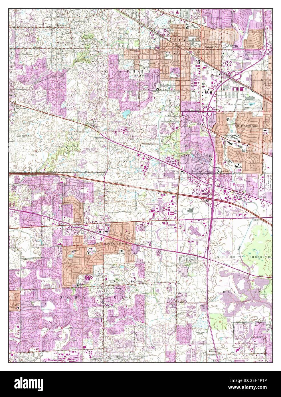 Palatine illinois map hires stock photography and images Alamy