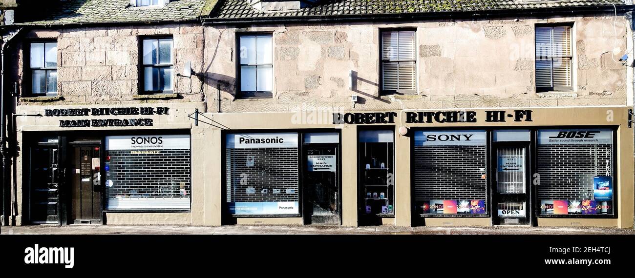 Robert Ritchie Hi-Fi, Montrose, Angus, Scotland Stock Photo - Alamy