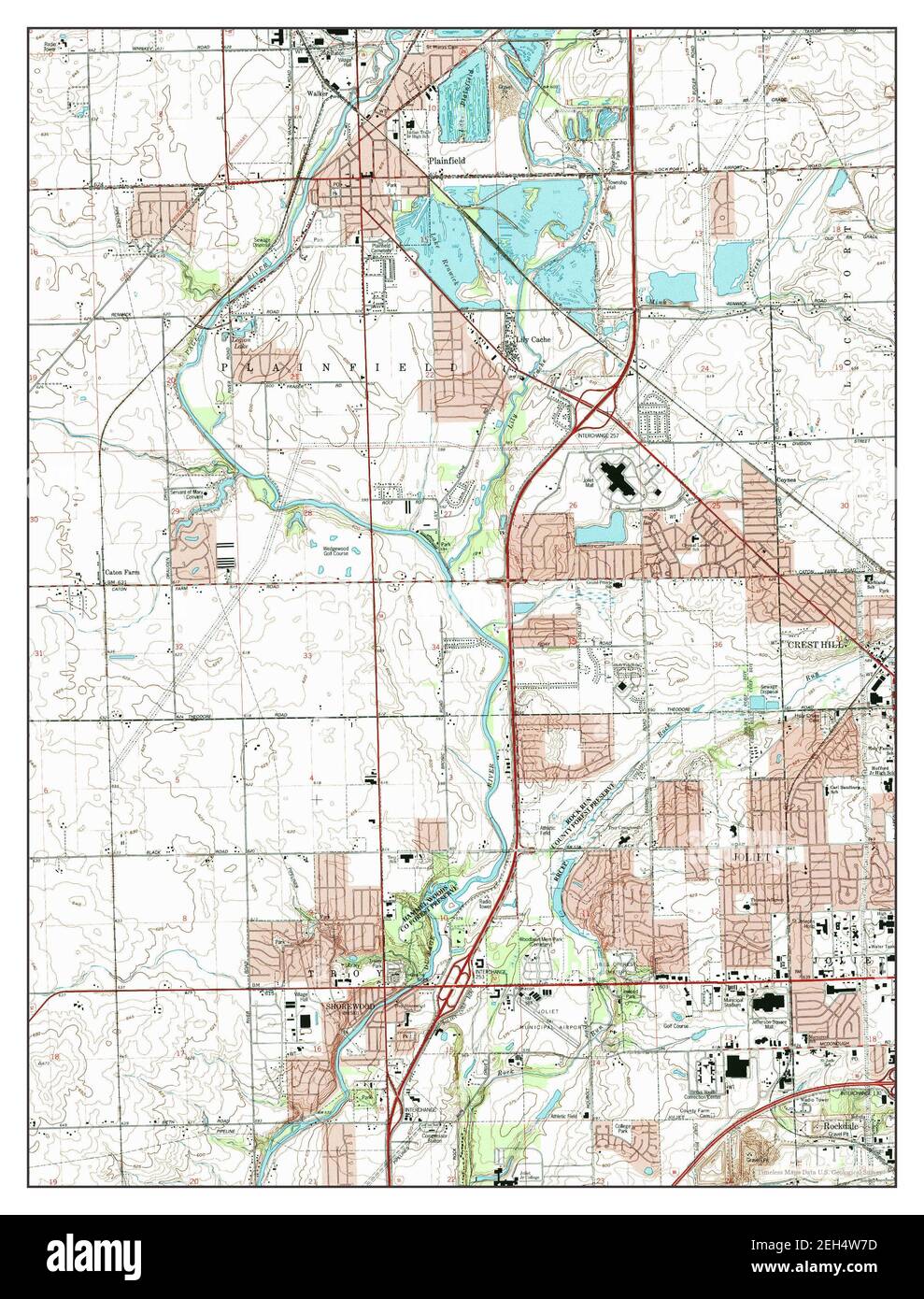 Plainfield Illinois High Resolution Stock Photography And Images Alamy   Plainfield Illinois Map 1993 124000 United States Of America By Timeless Maps Data Us Geological Survey 2EH4W7D 